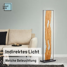 Charger l'image dans la galerie, Lampadaire Lightbox LED - Design Moderne et Fonctionnel - Noir/Marron