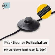 Charger l&#39;image dans la galerie, Lampadaire Lightbox LED - Design Moderne et Fonctionnel - Noir/Marron
