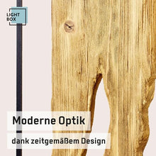 Charger l&#39;image dans la galerie, Lampadaire Lightbox LED - Design Moderne et Fonctionnel - Noir/Marron
