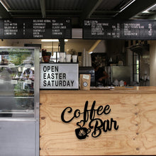 Charger l&#39;image dans la galerie, Panneau Métal &quot;But First, Coffee&quot; – L’Art du Café dans votre Cuisine !
